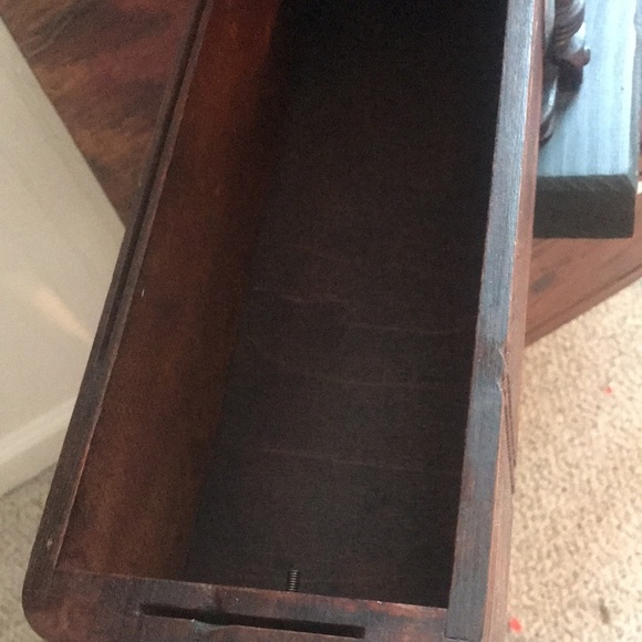 Restored Vintage Sewing Machine Drawer organizer w/ Glass knobs. Refurbished. - Picture 5 of 16